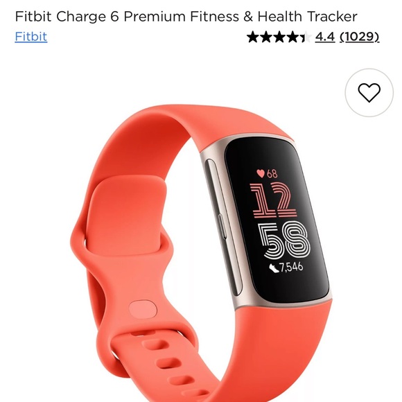 fitbit Other - BAND ONLY Fitbit Charge 6 Large Coral Band